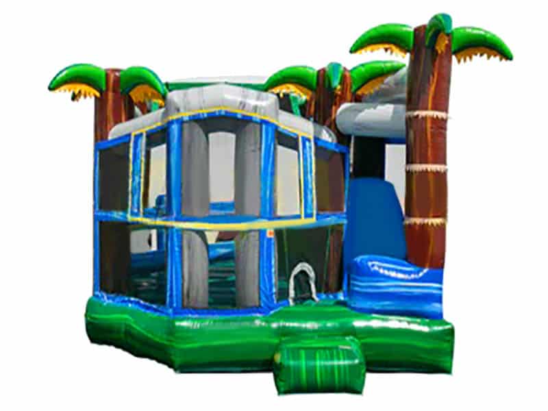 E102107 Blue Crush 5 In 1 Module Inflatable Bouncer Combo - Image 1