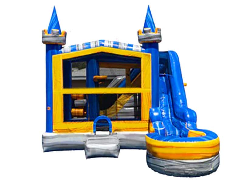 E102114 Orange Crush Module Combo 7 Inflated Pool - Image 1