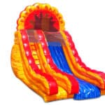 18 Ft Fire Inflatable Slide N Splash