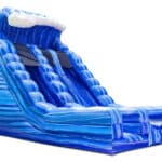 22 Ft Blue Crush Dual Lane Dry Inflatable Slide