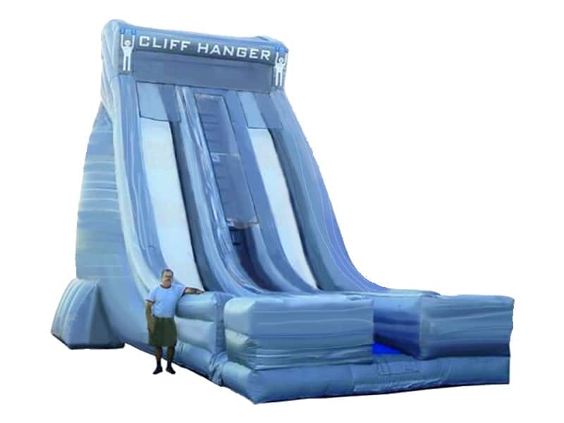 E103108 27 Ft Dry Inflatable Slide Cliff Hanger Rock - Image 1