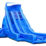 36 Ft Dry Inflatable Slide Dual Lane Blue Crush