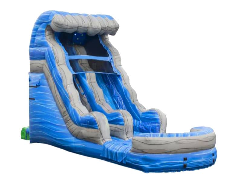 E104103 15 Ft Laguna Waves SL Inflatable Water Slide - Image 1