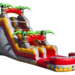18 Ft Tropical Lava Rush SL Inflatable Water Slide