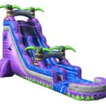 22 Ft Purple Crush SL Commercial Inflatable Water Slide