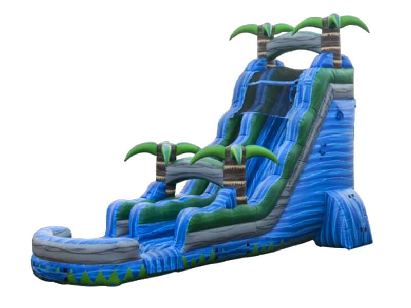 E104110 22 Ft Blue Crush SL Inflatable Water Slide - Image 1