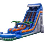 24 Ft Rocky Tsunami DL Commercial Inflatable Water Slide