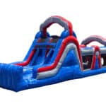 38 Ft American Rush Mania Inflatable Obstacle Course