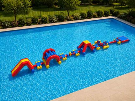 Aqua Run Inflatable Pool Challenge Course