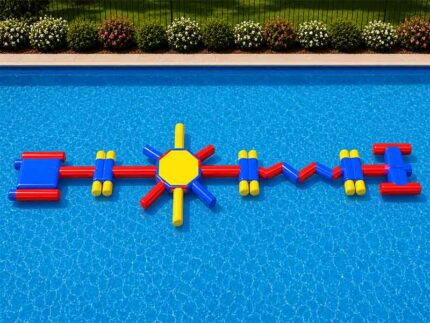Star Splash Inflatable Pool Obstacle Course